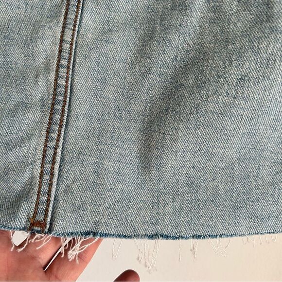 Madewell Rigid Denim A-Line Mini Skirt in Lovell Wash - Picture 11 of 11